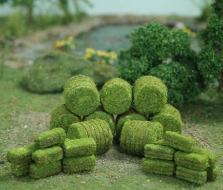 Green Hay Bales